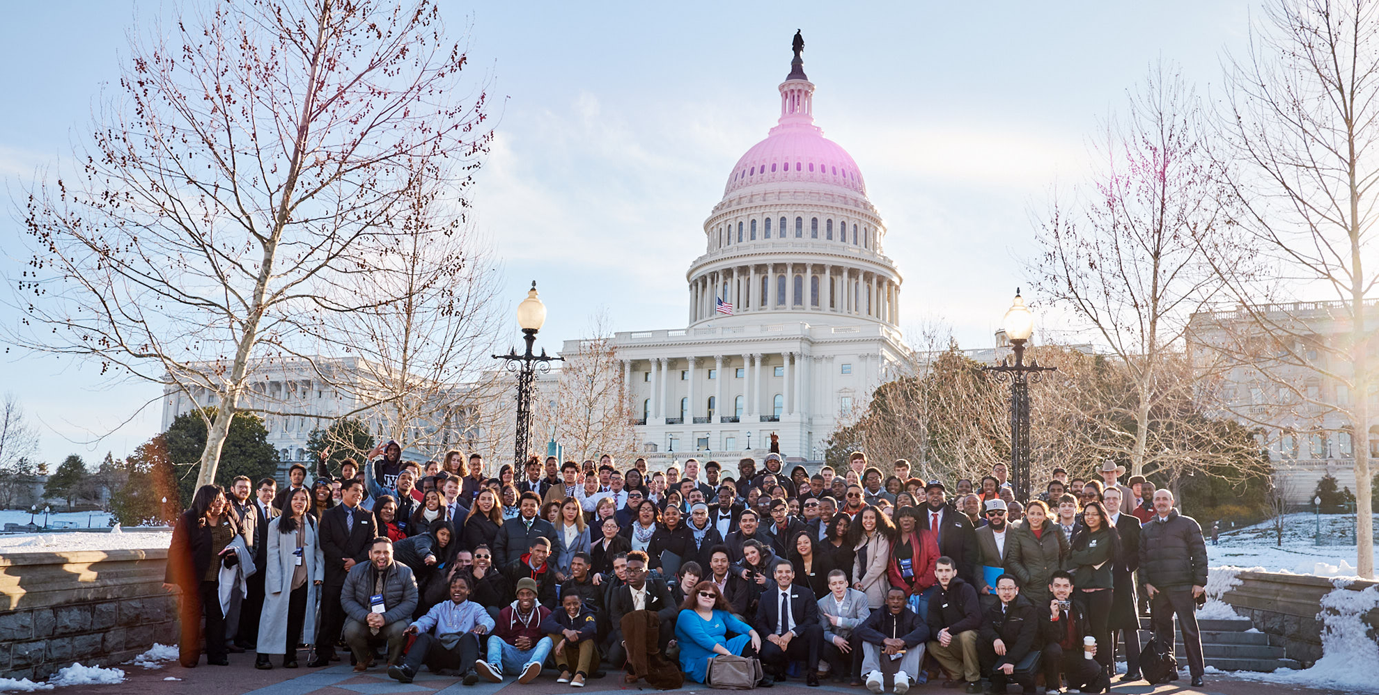 Group in front of Capitol building